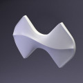 Дизайнерская 3D стеновая панель из гипса Flip Дуб седой