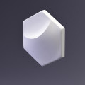 Дизайнерская 3D стеновая панель из гипса HEKSA- moon Патина/Софттач